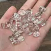 Cristal Branco Piezoelétrico Botão Acompanhante Contas Cilindro Balas de Gelatina Pulseira com Formato Especial Pulseira Colar Acessórios para Joias DIY