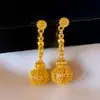 Brincos Pingente de Lanterna Redonda Vazada Estilo Chinês Novo Agulha de Prata, Brincos de Luxo Leve de Alta Qualidade, Acessórios de Orelha Personalizados Modernos e Exquisitos