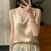Camisola de Cetim de Seda com Alças Duplas Colete Feminino Verão 2024 Novo Estilo Curto Slim com Decote em V Top Interno Camiseta