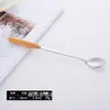 Cabo de Madeira de Faia Talheres de Aço Inoxidável Garfo, Faca para Steak, Hashi Jogo de Talheres de Mesa Colher para Bolo e Sobremesa de Hotel Garfo de Frutas