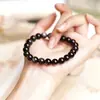 Pulsera de Obsidiana con Ojo Dorado Pulsera de Obsidiana Dorada Ojo de Gato Pulsera de Círculo Único Pulsera de Obsidiana Ojo de Gato Joyería para Mujer Pareja