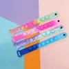 Pulsera Matarratones Pulsera Descompresión Juguete Educativo Pulsera de Tira de Burbujas de Silicona Extruida de Colores Pulsera Decorativa Personalizada