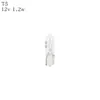Luz Indicadora Yan-T5 Luz de Instrumentos para Coche T10 Bombilla de Luz de Freno T13 Filamento Único/Doble Ámbar Bombilla de Enchufe 3157 Luz Roja T20