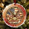 2026 En Stock Venta al por mayor Colgante de Cristal Conmemorativo del 250 Aniversario del Día de la Independencia Artesanía Colgante del Día de la Independencia