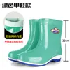 Novos sapatos aquáticos femininos, antiderrapantes e resistentes a odores, botas aquáticas de sola macia até a panturrilha, resistentes ao desgaste e impermeáveis, botas curtas para cozinha, lavagem de carro e chuva
