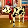 Decoración Navideña para Animales de Granja al Aire Libre Vaca Navideña Iluminada 3D con 130 Luces LED para Exhibición Decoración Navideña