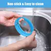 Anel de ovo de silicone, redondo, em formato de coração e em formato de flor, para fritar ovos DIY, assar bolos e fazer panquecas