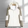 Jaqueta Leve Logo Personalizado Primavera e Outono À Prova de Vento e Impermeável Moda com Capuz Masculina e Feminina Jaqueta para Compra em Grupo Impressão de Jaquetas