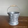 Suprimentos de Jardinagem Balcão Balde Portátil Vaso para Suculentas Vaso de Flores de Ferro Galvanizado Balde de Flores Vaso Retrô Americano Recipiente para Plantas Feito à Mão