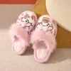 Chinelos de algodão Sanrio, chinelos de pelúcia, Hello Kitty, My Melody, Kuromi chinelos de casa