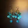Pendientes Usados de Tienda de Segunda Mano Wind Vintage de Mariposa y Flor Únicos Hermosos de Moda Versátiles de Alta Gama