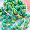 2026 Nuevo Modelo 18mm Cuentas Creativas Pintadas a Mano con Gota de Aceite Pulsera DIY Colgante de Coche Cadena de Teléfono Cuentas Sueltas Venta al por Mayor