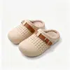 Pantuflas de Algodón para Mujer 2026 Nuevo Estilo Invierno Hogar Suela Gruesa Antideslizantes Impermeables Cálidas Felpa Mary Jane Exteriores Pantuflas de Algodón