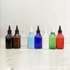 Frasco de bico fino Frasco quadrado de 200 ml com tampa pontiaguda Frasco de emulsão Frasco de óleo com tampa pontiaguda de 200 ml Frasco de pasta colorida Frasco de remédio