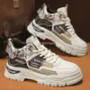 Botas Martin Masculinas Outono 2025 Novos Tênis de Cano Alto Respiráveis Casuais Versáteis Tendência Masculina Sapatos Tendência Planos com Solado Grosso