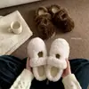 Pantuflas de algodón para exteriores, únicas, de color liso, elegantes y a la moda para mujer, perfectas para otoño e invierno, que ofrecen calidez, suavidad, comodidad y un diseño minimalista, ideales para usar en interiores