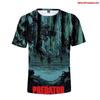 Camiseta Digital 3D Colorida PreDaTor PreDaTor de Manga Curta Roupas Podem Ser Feitas com Fotos