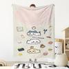 Manta Chal de Franela Periférico de Usachi de Chiikawa Manta de Decoración para Dormitorio de Dibujos Animados de Animación Bidimensional