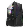 Gabinete de Computador em Formato de Diamante Transfronteiriço com Painel Lateral de Vidro Temperado para Jogos de Desktop, Gabinete Atx Personalizado