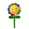 Colorido ramo de girasoles gigante de mano, girasoles tejidos a mano, regalo creativo para maestros durante la temporada de regreso a clases