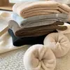 Meias Femininas Meia-Calça de Toalha Sem Costura Nova Outono e Inverno Youjiaxiu, Meias de Terry Cor Sólida, Meias Quentes Espessadas para Mulheres
