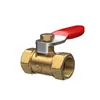 Llave de paso de bola grifo de agua válvula de agua tubería de agua a través de válvula alambre interno y externo válvula bomba de aire compresor de aire todo cobre 1/2/3