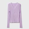 Ropa de punto de alto rendimiento recomendada seda de morera lana fina protector solar aire acondicionado camisa mujer F0321S