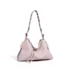 2026 Design de Nicho Nova Bolsa Simples de Palha Fashion Versátil Grande Capacidade Bolsa Transversal Bolsa de Ombro de Couro Genuíno para o Dia a Dia