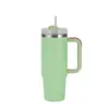 Taza con Asa de Acero Inoxidable para Termo de Doble Pared de Segunda Generación Transfronteriza de 30 oz/40 oz, Gran Capacidad con Popote, Taza Portátil para Coche