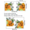 Cbccht101-116 Calcomanía Decorativa de Vidrio para Esquina de Ventana a Color de Doble Cara Transfronteriza con Adhesivo, Película Decorativa de Vidrio Floral y de Pájaros Ultra Transparente