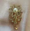 Broche de Venta Caliente Pedrería Perla Corsage Ropa Versátil Boutique Pasador de Cuello Pasador para Ropa de Boda Accesorios para Vestidos