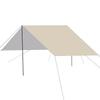 Toldo de acampamento atacado cola preta 4,5*6 barraca de piquenique de acampamento toldo de sombreamento externo cola prateada toldo externo 3-4 pessoas