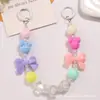 Novo Sino dos Ventos Colorido Fofo Chaveiro Pingente com Contas de Acrílico Item Quente de Celebridade da Internet Acessório Pingente para Bolsa Cordão para Celular