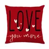Funda de almohada con estampado de letras de amor, ideal para decorar el sofá, la cama y el dormitorio, ideal para el día de San Valentín.