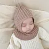 Gorro de Elfo Tejido para Bebé Otoño e Invierno Engrosado Cálido Protección para Orejas Cortavientos Gorro Tipo Pulóver Rojo Lindo Gorro para Bebé y Niños