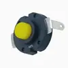 Interruptor de Lanterna 14*13mm Tipo Plug-in de Dois Pinos Ultra Fino Autotravante Um Aberto e Um Fechado para Alta Corrente