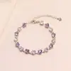 Nuevo Pulsera de Corazón de Circonita Colorida Dulce Corazón de Caramelo Lujo Ligero Gama Alta Arcoíris Estilo Ins para Mujer Tendencia de Nicho 520 Al por Mayor