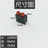 Portalamparas LED de doble orificio de 3 mm con cuenta de lámpara de pie doblado a 90 grados portafijación para PCB cuenta de lámpara LED indicadora f3 con portalamparas de 2 orificios