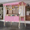 Barraca de Mercado Suporte de Exibição Barraca de Mercado Noturno Prateleira Carrinho de Flores Suporte de Exibição Promocional Carrinho de Barraca de Rua Móvel Dobrável