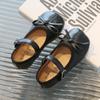 2025 Nova Moda All-match Crianças Meninas Sapatos de Couro Sapatos de Bebê 6-9 Anos de Idade Confortável Princesa Estilo Sapatos 1-3 Anos de Idade