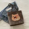 Estilo coreano gato fofo casual moda grande capacidade bolsa feminina multiuso moda nova bolsa de ombro