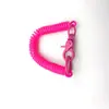 Fecho de Lagosta Colorido Porta-Crachá Pintado Cordão Corda Elástica Anti-Perda Chaveiro Telescópico Corrente para Pendurar Celular Venda por Atacado