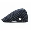 Boina Risca de Giz Estilo Coreano Primavera e Outono, Boné de Aba Retro, Boné Forward para E-commerce Transfronteiriço, Personalização, Fábrica de Personalização