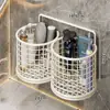 Caixa Organizadora de Cosméticos, Tubo Porta-Pincéis de Maquiagem, Suporte para Bancada de Maquiagem, Porta-Canetas de Parede, Suporte para Armazenamento de Batom e Produtos de Skincare para Uso Doméstico