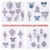 Fornecimento direto da fábrica de desenhos e amostras personalizados, acessórios de liga, joias estilo barroco, brincos, colares, acessórios de joias