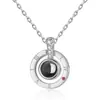 Producto más vendido transfronterizo 2025: Te Amo en 100 Idiomas, Collar de Proyección de Foto Personalizable, Suministro Directo de la Fábrica de Origen