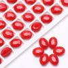 9x 12 material de jade de porcelana ojo de buey agujero cuentas de cristal prensado DIY cortina de cuentas hecha a mano accesorios de cuentas material de cuentas sueltas de vidrio