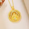 Novo Pingente Tradicional Dourado de Buda Maitreya Estilo Chinês para Mulheres, Design de Nicho, Acessórios de Colar Estilo Nacional, Atacado para Fontes de Transmissão ao Vivo