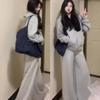 Suéter con Capucha para Mujer Coolsen Abrigo para Mujer High Street Japonés y Coreano Top con Capucha Sudadera Estampado Harajuku Neutral Trendy