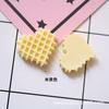 Comer e brincar artificial resina coração em forma de chocolate creme DIY telefone caso beleza papelaria caixa diy material feito à mão